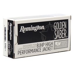 Remington Golden Saber 45 ACP Auto Ammo 185 Grain +P Brass Jacketed Hollow Point