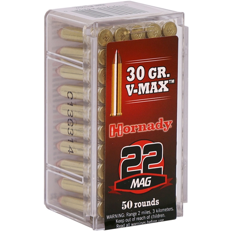 Hornady Varmint Express 22 WMR Ammunition 30 Grain V-Max - 83202