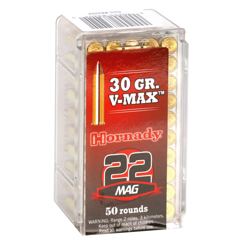 Hornady Varmint Express 22 WMR Ammunition 30 Grain V-Max - 83202
