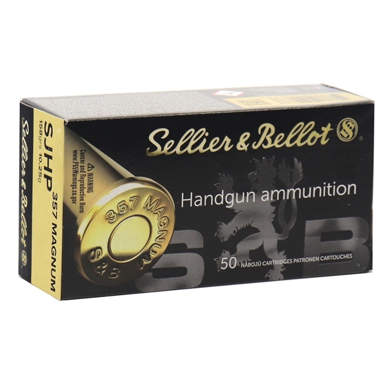 Sellier & Bellot 357 Magnum Ammo 158 Grain Semi-Jacketed Hollow Point