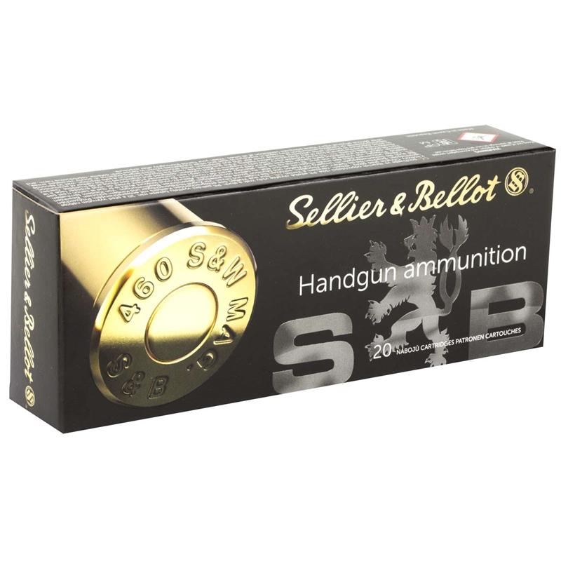 Sellier and Bellot 460 S&W Magnum Ammo 255 Grain Jacketed Hollow Point