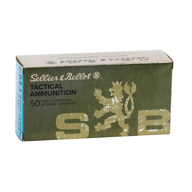 Sellier & Bellot 9mm Luger Ammunition 150 Grain Subsonic Full Metal Jacket  - SB9SUBB