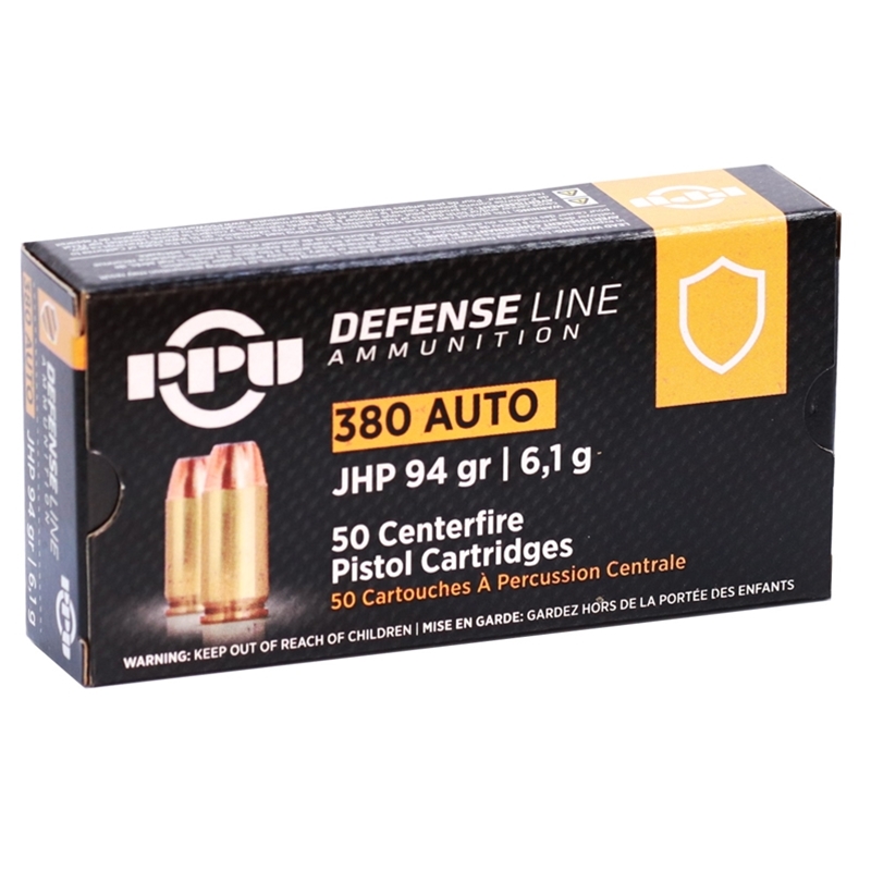Prvi Partizan 380 ACP Auto Ammo 94 Grain Jacketed Hollow Point