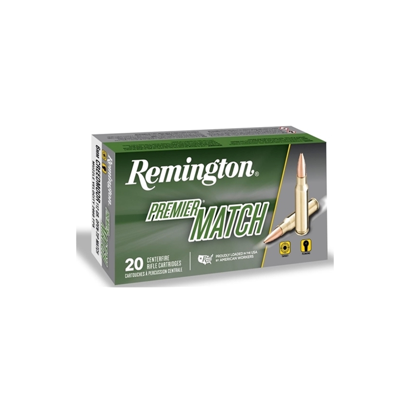Remington Premier 6mm Creedmoor Ammo 112 Grain Open Tip Match Boat Tail