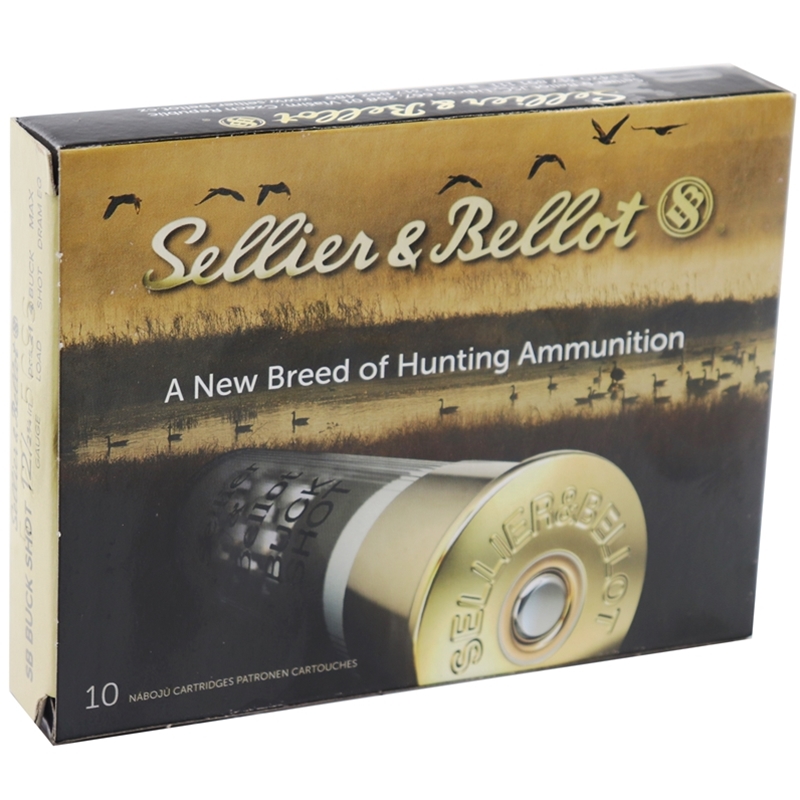 Sellier & Bellot 12 Gauge 2-3/4” Ammo #4 Buckshot 21 Pellets