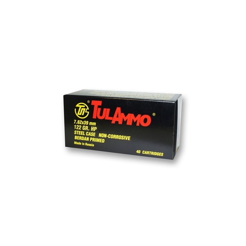 Tula Ammo 7.62x39mm Ammo 122 Grain Hollow Point 1000 Rounds