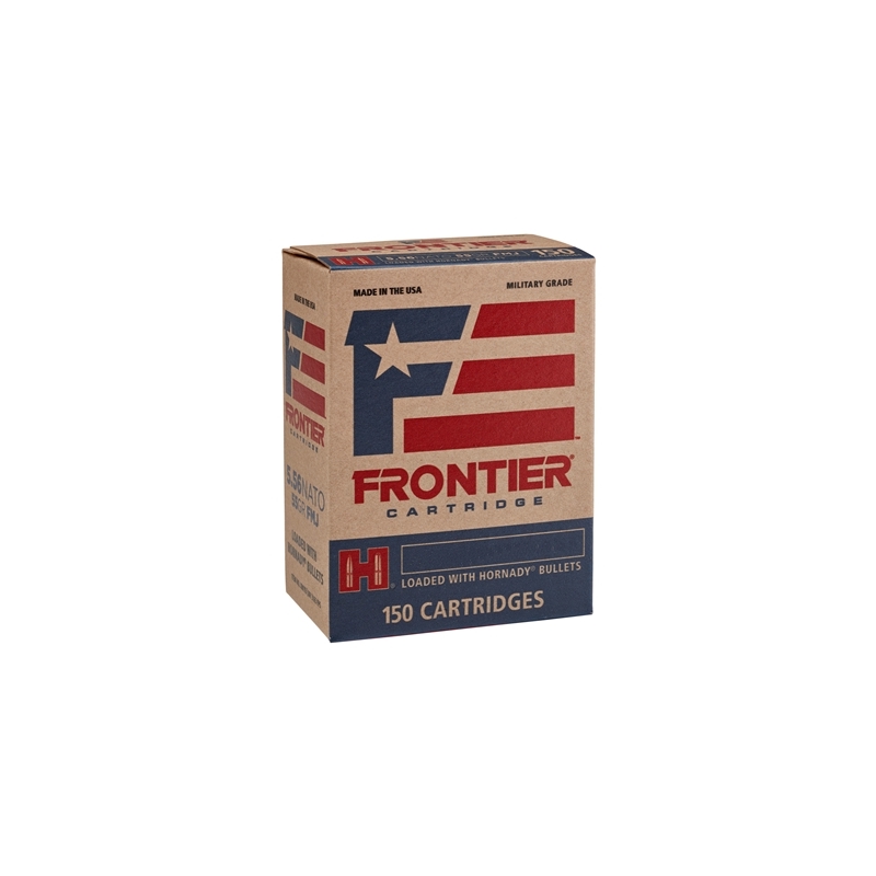 Frontier Frontier 5.56x45mm NATO Ammo XM193 55 Grain Hornady Full Metal Jacket Ball Projectile 