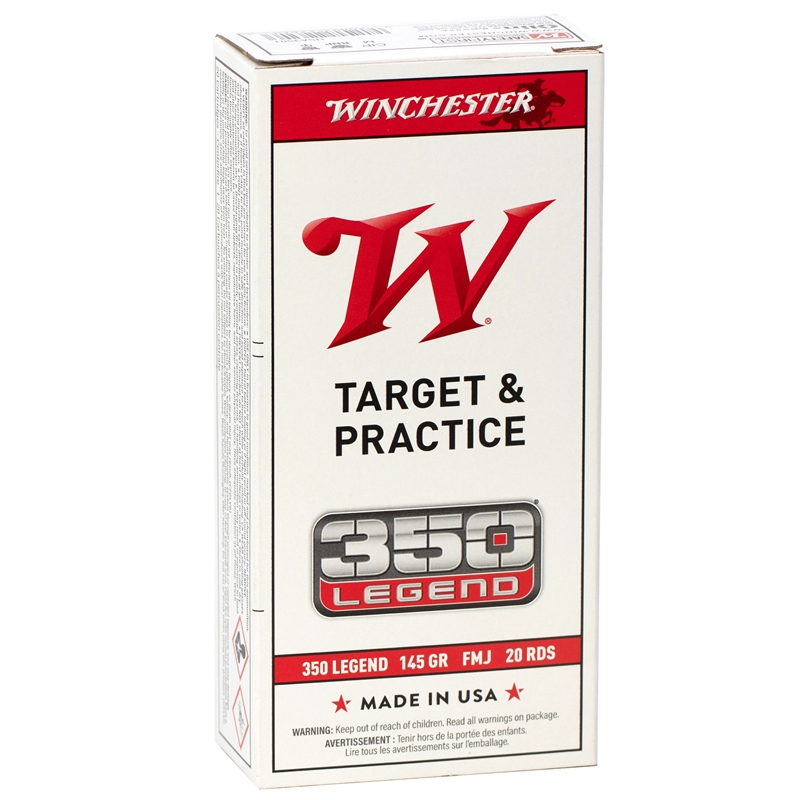 Winchester Target & Practice 350 Legend Ammunition 145 Grain Full Metal Jacket - USA3501