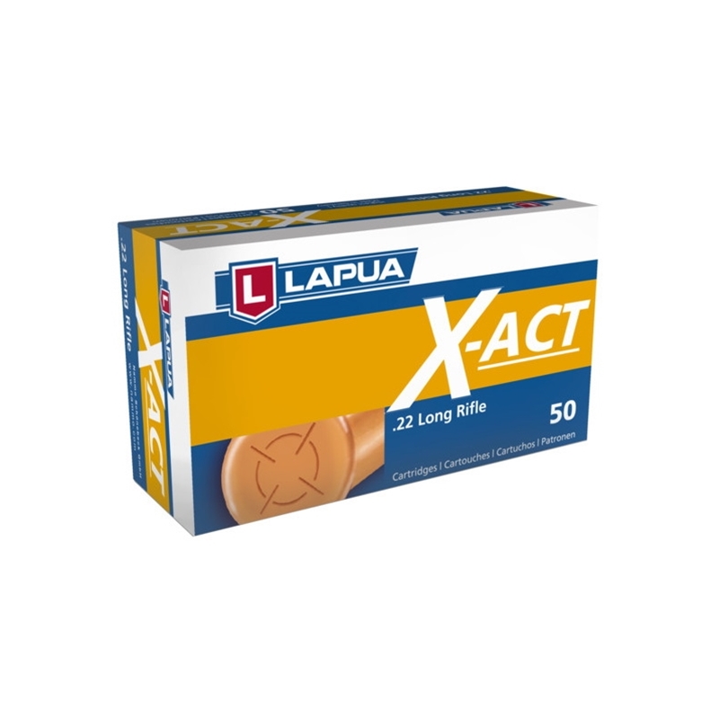 Lapua X-ACT 22 Long Rifle Ammo 40 Grain Lead Round Nose - 420161