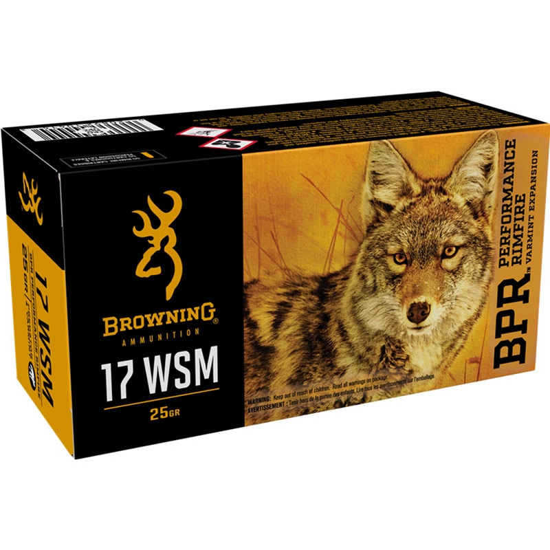 Browning BPR 17 Winchester Super Magnum Ammunition 25 Grain Polymer Tip - B196117050