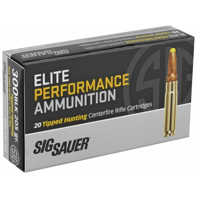 Sig Sauer Elite Performance 300 AAC Blackout Ammo 205 Grain Elite Hunting Subsonic