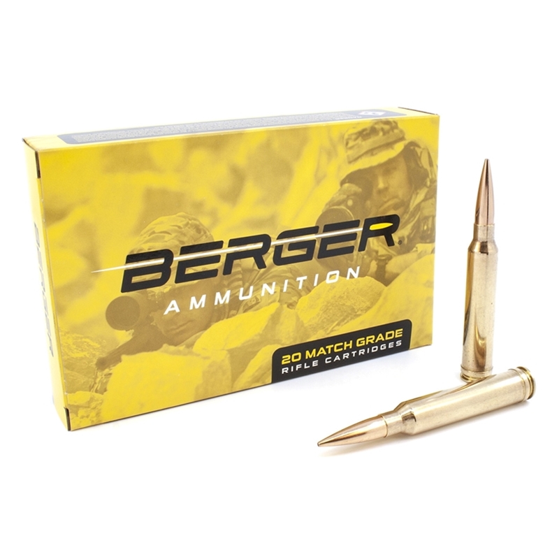 Berger Match Grade 300 Winchester Magnum Ammo 215 Grain Hybrid Target