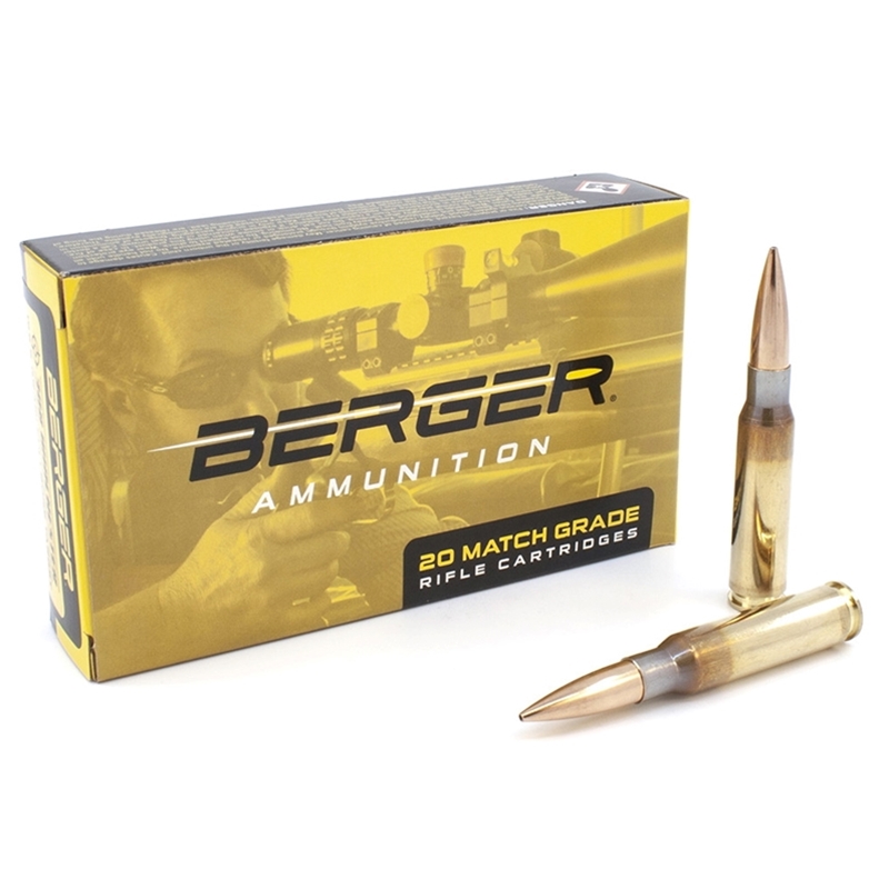 Berger Match Grade 308 Winchester Ammo 155.5 Grain Fullbore Target