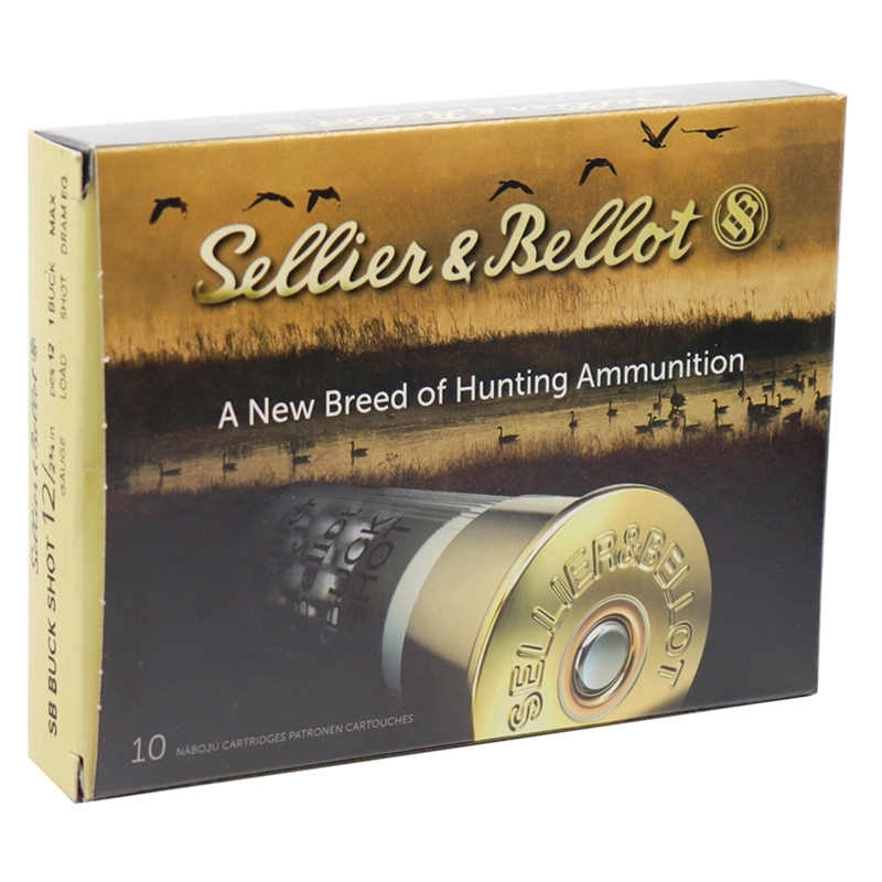 Sellier & Bellot 12 Gauge 2-3/4” Ammo #1 Buckshot 12 Pellets