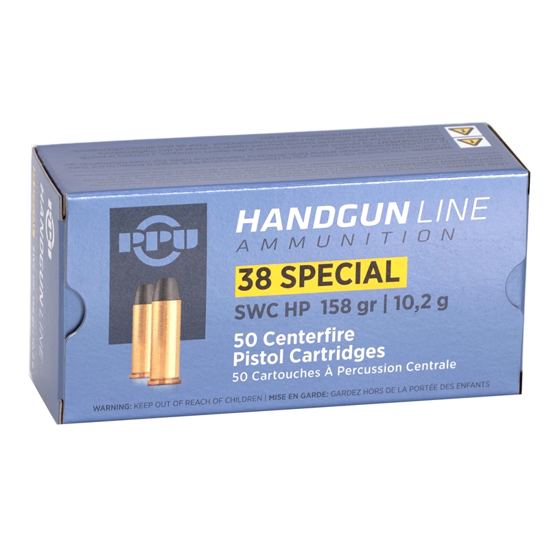 Prvi Partizan 38 Special Ammunition 158 Grain Semi-Wadcutter Hollow Point - PPH38SH