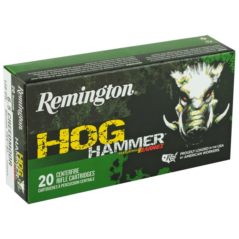 Remington Hog Hammer 6.5 Creedmoor Ammo 120 GR TSX Boat Tail