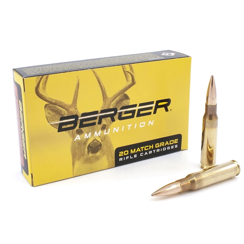 Berger Match Grade 308 Winchester Ammo 168 Grain Classic Hunter 