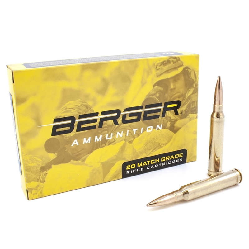 Berger Match Grade 300 Winchester Magnum Ammo 185 Grain Juggernaut OTM Tactical