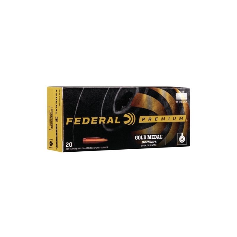 Federal Premium Gold Medal 300 Winchester Magnum Ammo 215 Grain Berger Hybrid Open Tip Match
