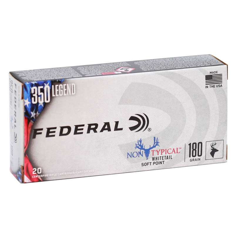 Federal Non-Typical 350 Legend Ammo 180 Grain Soft Point 