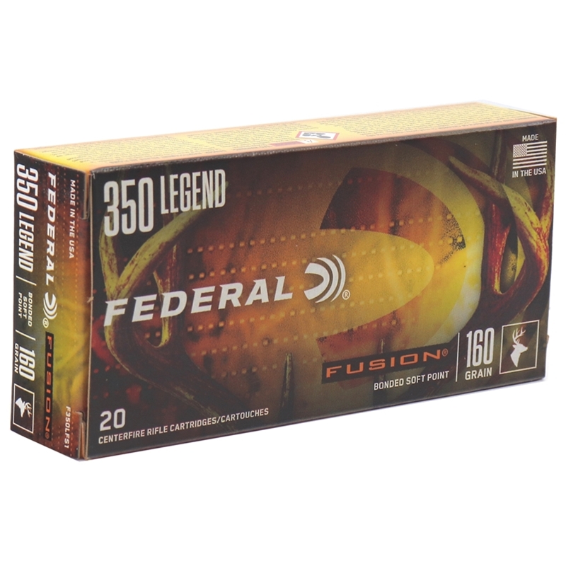Federal Fusion 350 Legend Ammo 160 Grain Bonded Soft Point 