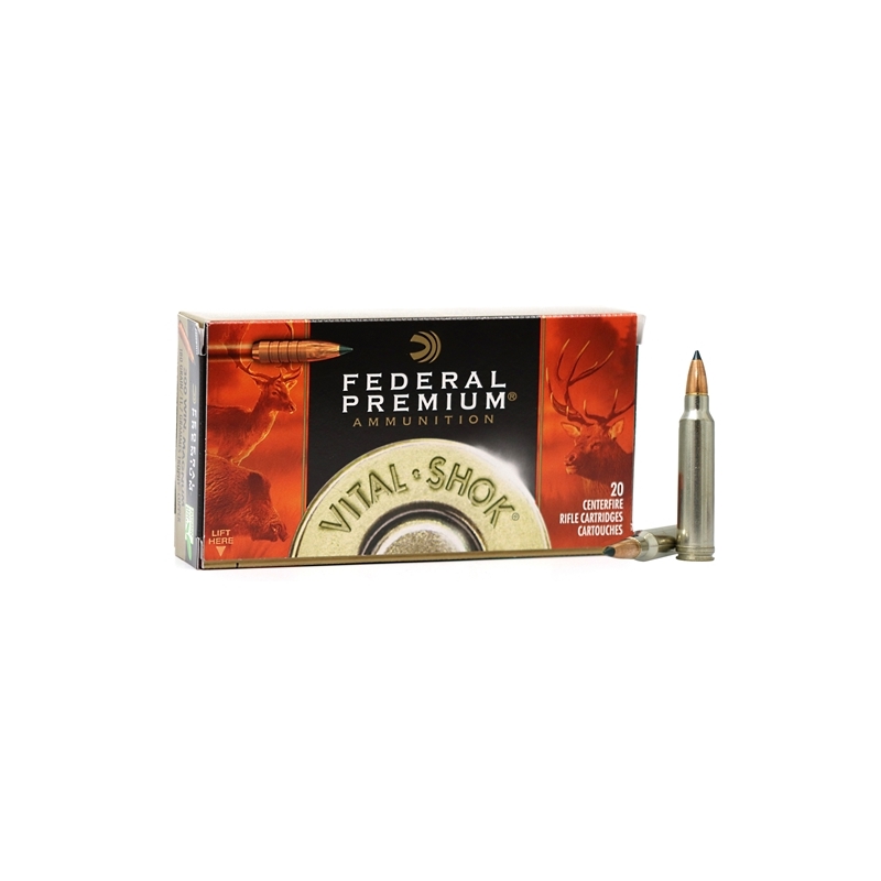 Federal Premium Vital Shock 300 Winchester Magnum Ammo 180 Grain Trophy Copper 
