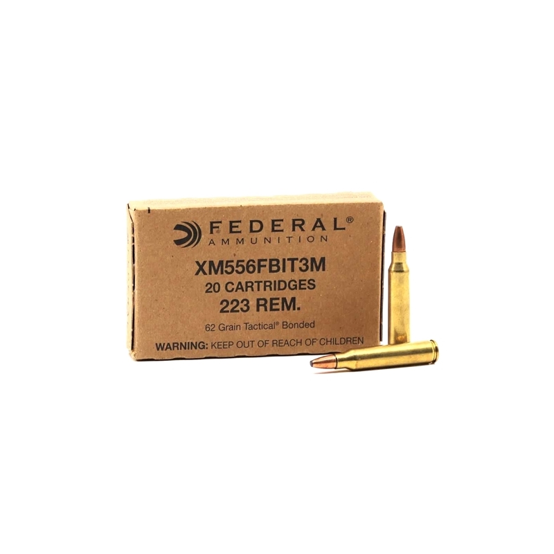 Federal FBI Duty 223 Remington Ammo 62 Grain Tactical Bonded Barrier Blind