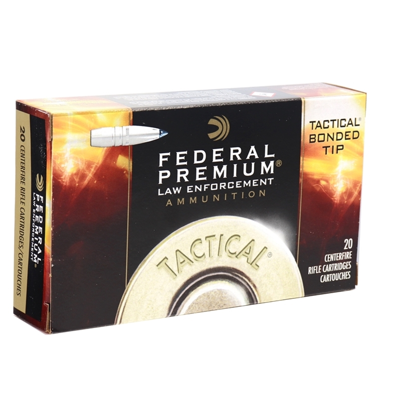Federal Law Enforcement 308 Winchester Ammo 168 Grain Bonded TBBC Polymer Tip