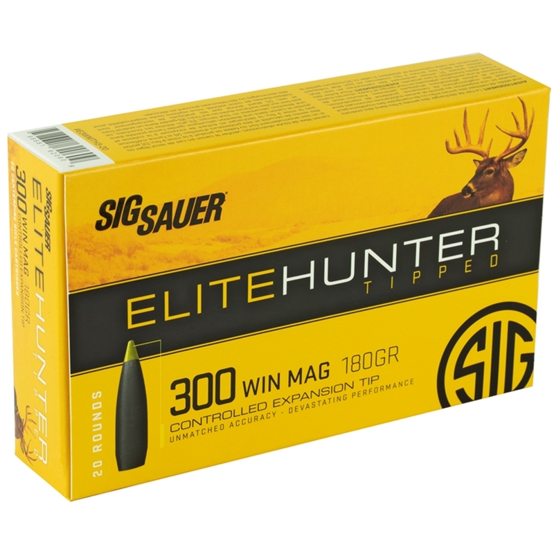 Sig Sauer Elite Hunter 300 Winchester Magnum Ammo 180 Grain Tipped Gameking