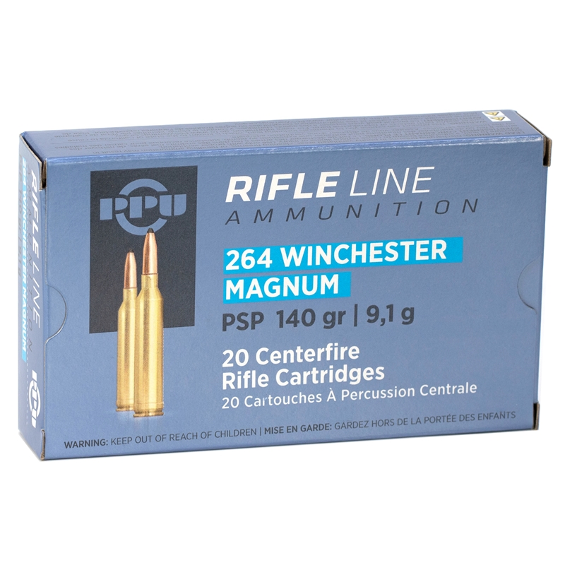 Prvi Partizan 264 Winchester Magnum Ammunition 140 Grain Pointed Soft Point - PP264