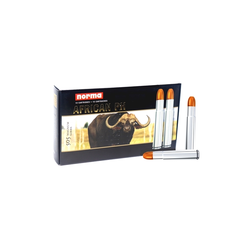 Norma African PH 505 Gibbs Magnum Ammo 600 Grain Woodleigh Protected Point