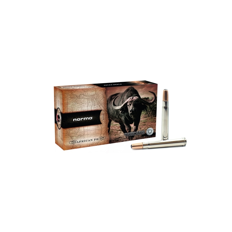 Norma African PH 375 H&H Magnum Ammo 350 Grain Woodleigh Weldcore Soft Nose