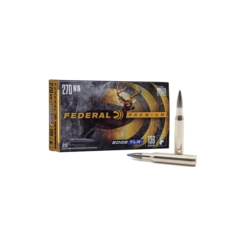 Federal Premium 270 Winchester Ammo 136 Grain Edge TLR