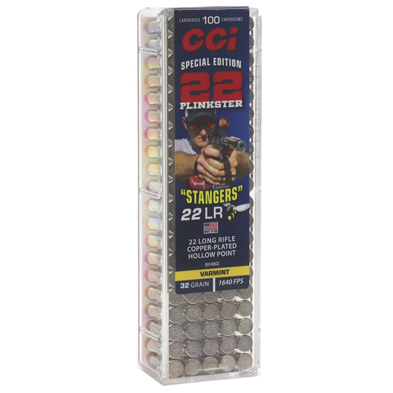 CCI Stangers 22 Long Rifle Ammo 32 Grain Copper Plated Hollow Point