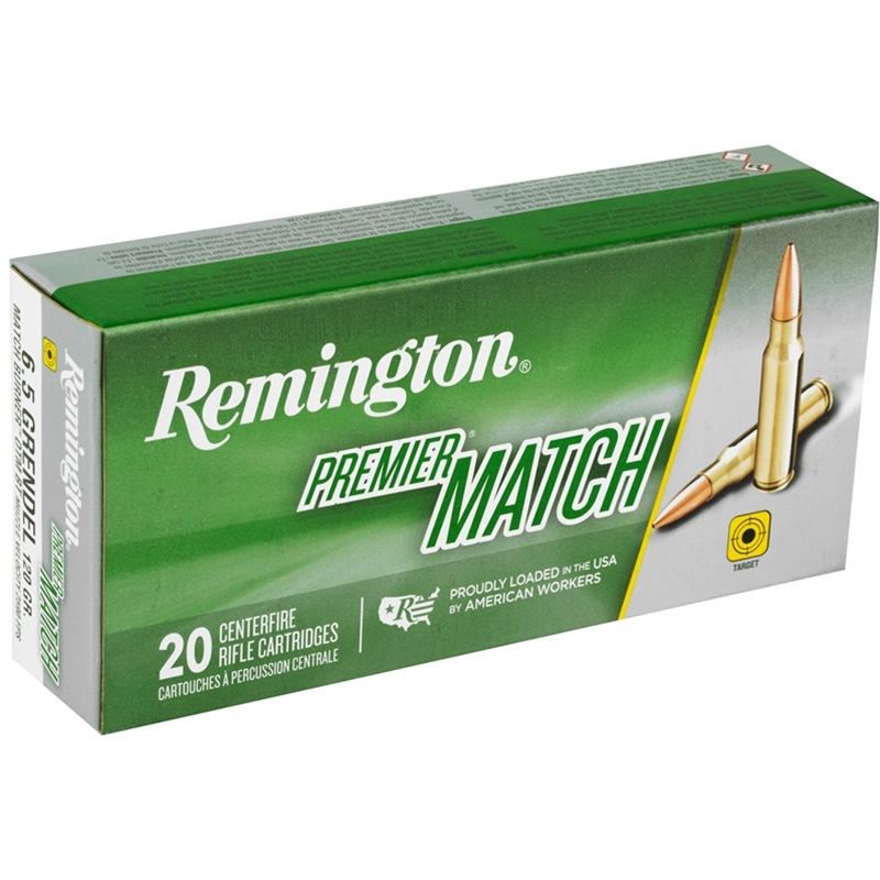 Remington Premier Match 6.5 Grendel Ammo 120 Grain Match Burner OTM BT