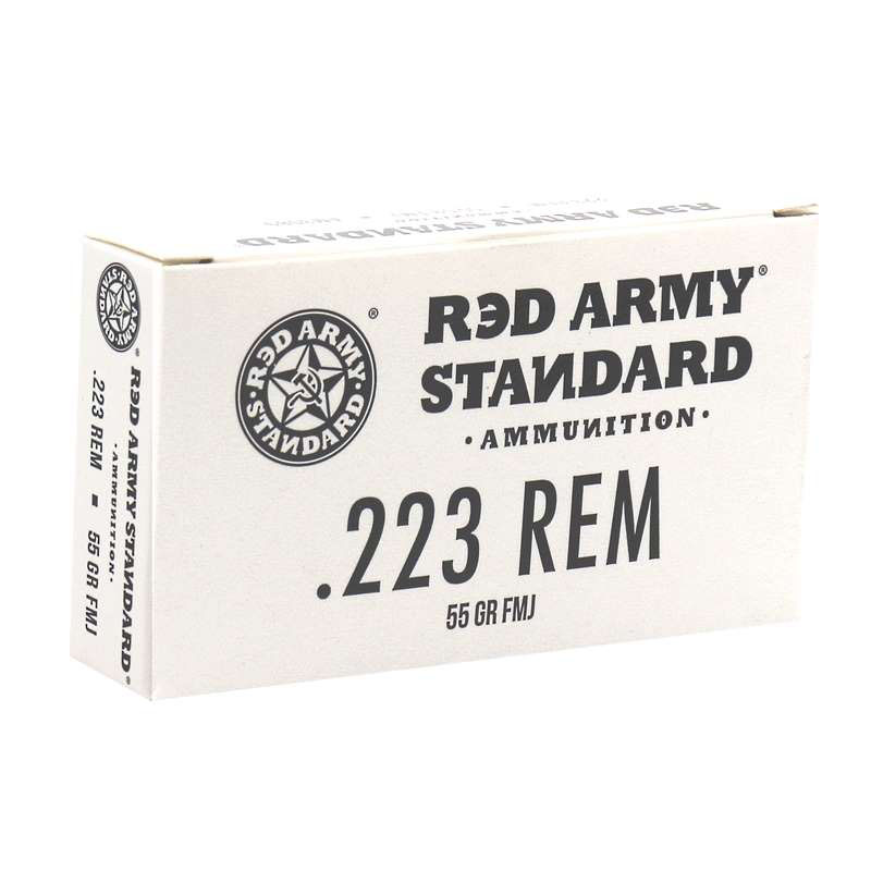 Red Army Standard 223 Remington Ammo 55 Grain FMJ Steel Case 1000 Rounds