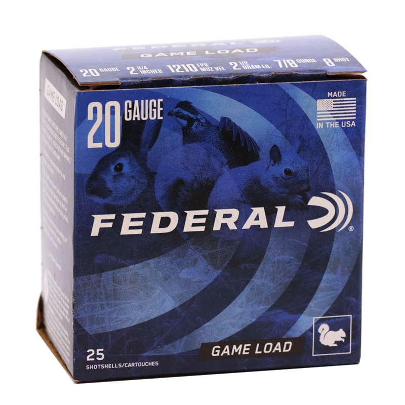 Federal Game Load 20 Gauge Ammo 2 3/4