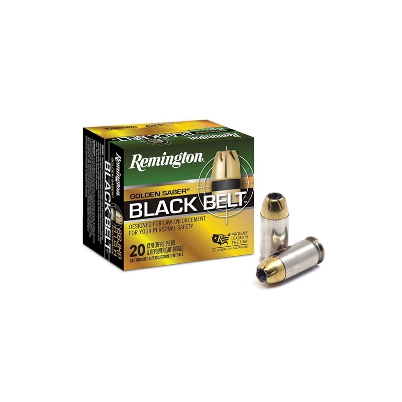 Remington Golden Saber Black Belt 45 ACP AUTO Ammo 230 Grain Bonded JHP