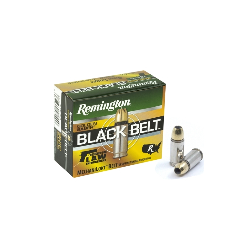 Remington Golden Saber Black Belt 9mm Luger Ammo 124 Grain Bonded Jacketed Hollow Point