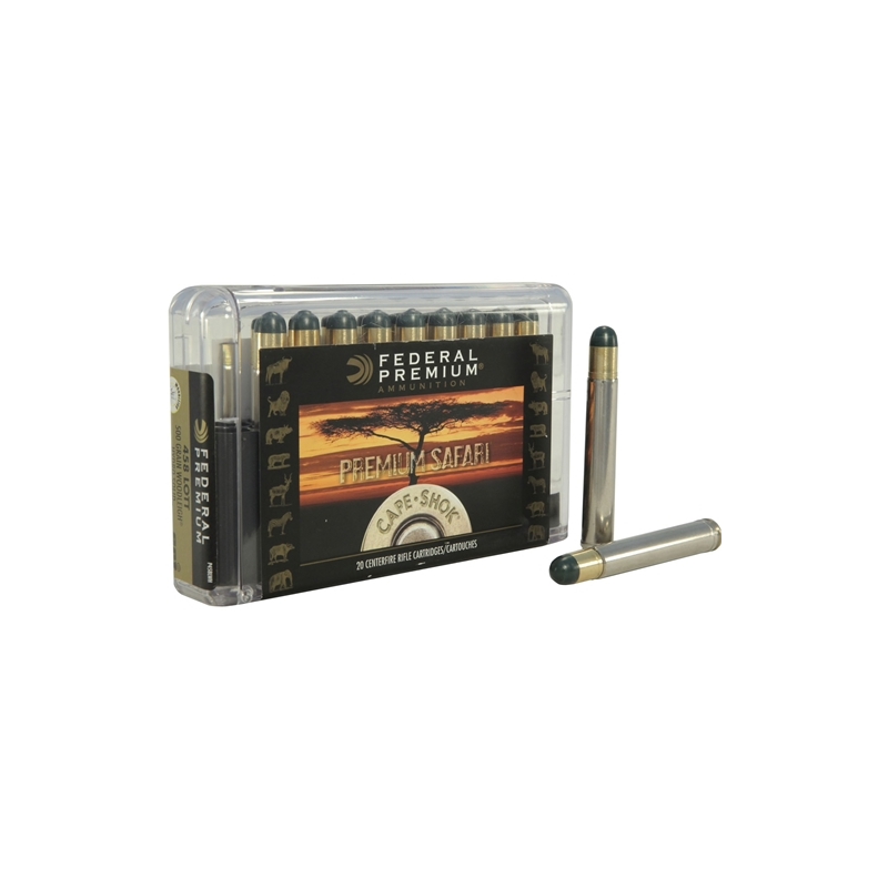 Federal Cape-Shok 458 Lott Ammo 500 Grain Woodleigh Hydrostatically Stabilized Solid Bullets