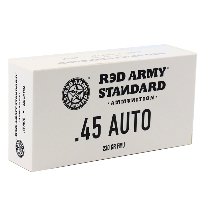 Red Army Standard 45 ACP AUTO Ammo 230 Grain FMJ Steel Case 