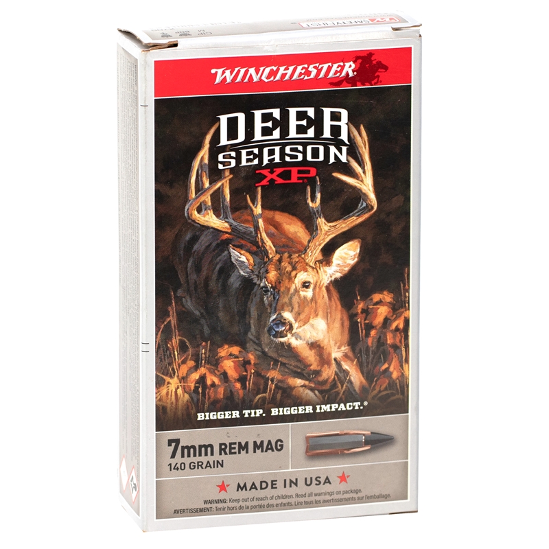 Winchester Deer Season 7mm Remington Magnum Ammo 140 Grain Extreme Point