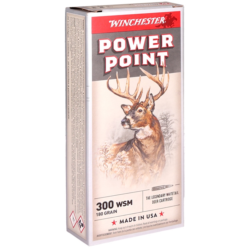 Winchester Super-X Rifle 300 WSM Ammo 180 Grain Power Point