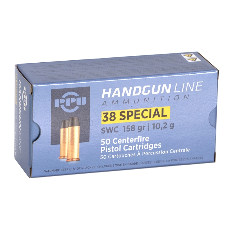 Prvi Partizan 38 Special Ammo 158 Grain Semi-Wadcutter