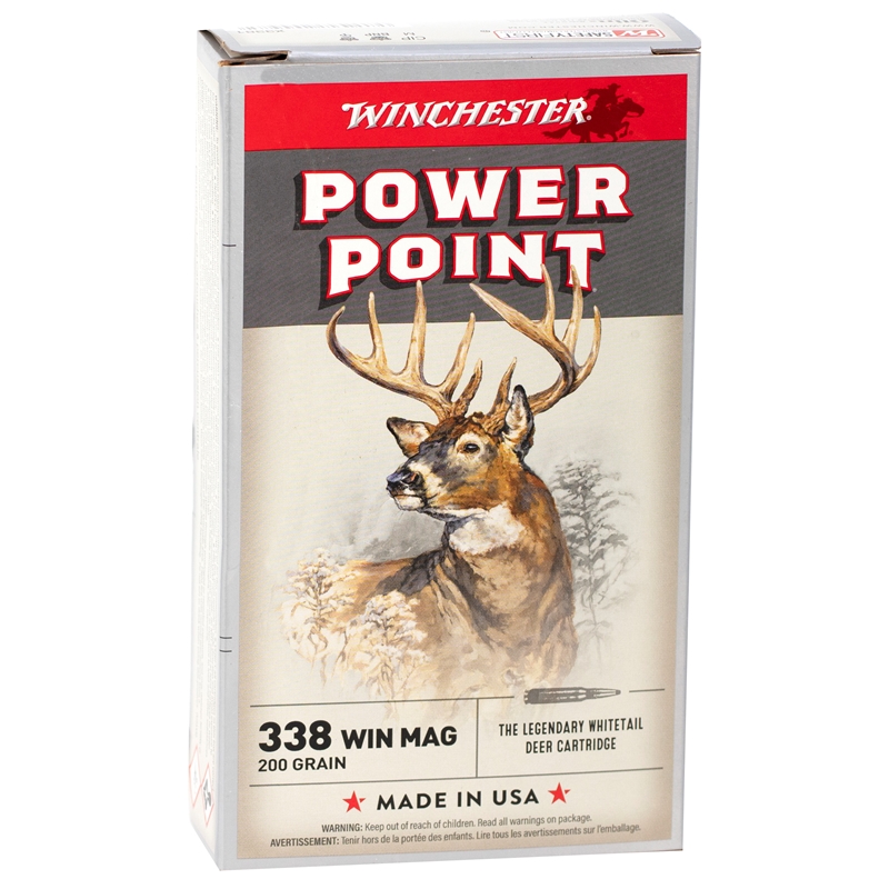 Winchester Super X 338 Winchester Magnum Ammo 200 Grain JSP