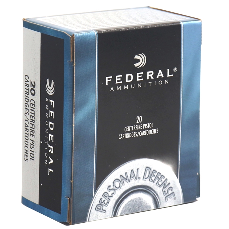 Federal Personal Defense 45 ACP Auto Ammo 185 Grain Jacketed Hollow Point