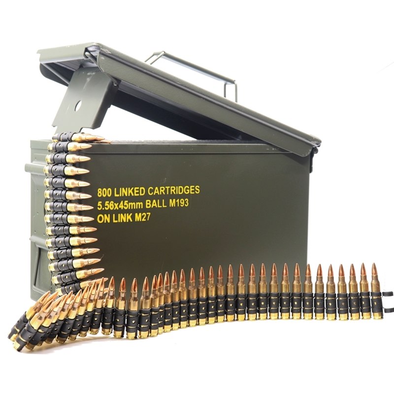 Magtech 5.56x45mm NATO M193 Ammo 55 Grain Full Metal Jacket 800 Linked Rounds in Ammo Can