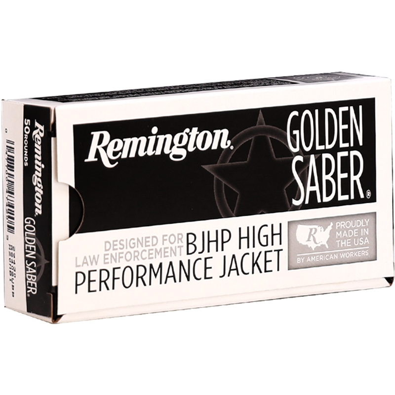 Remington Golden Saber 40 S&W Ammo 180 Grain Bonded Brass Jacketed Hollow Point - GS40SWBB