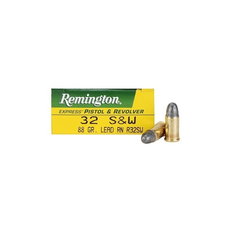Remington Express 32 S&W Ammo 88 Grain Lead Round Nose