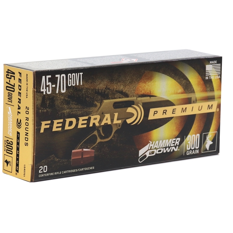 Federal Premium Hammer Down 45-70 Government Ammo 300 Grain Bonded Soft Point